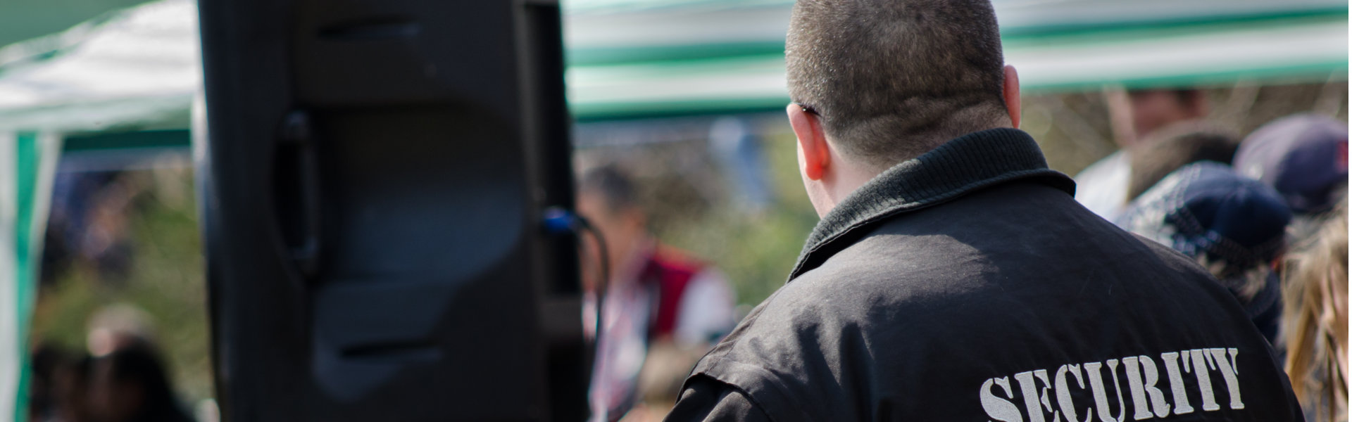 Security watching over an event